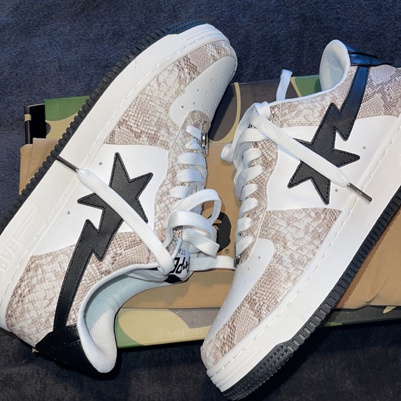 Bapesta 2023 snake skin white - Picture 2 of 8
